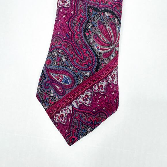 Vintage Oscar de la Renta Silk Tie - Picture 4 of 8